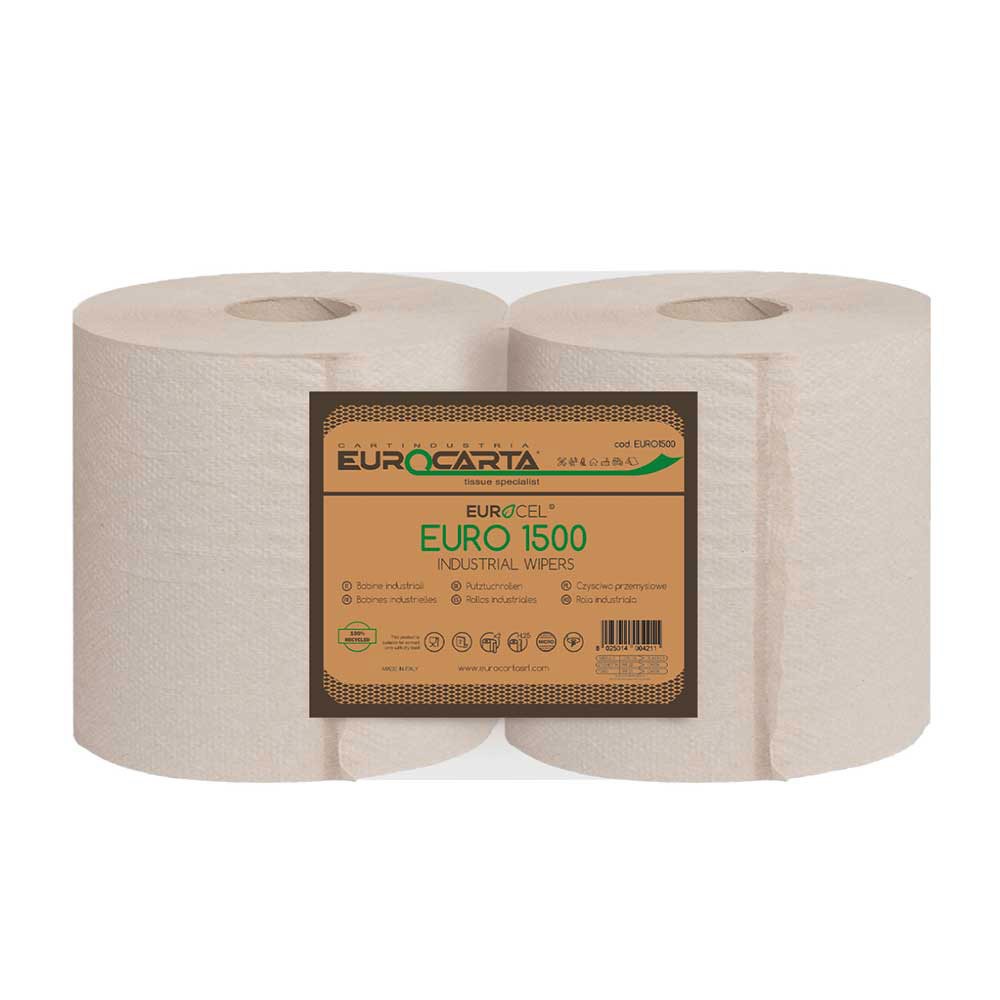 BOBINE 500 STRAPPI ECOLABEL 2 VELI – CARTA RICICLATA BROWN