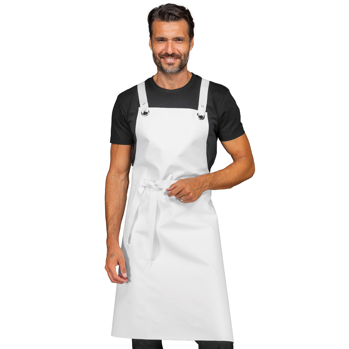 GREMBIULE PETTORINO CERATO CON ANELLO